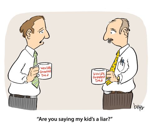 'Are you saying my kid's a liar'