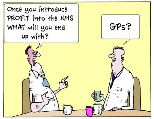 'Once you introduce profit into the NHS what will you end up with?'