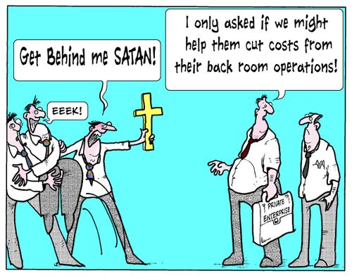 'Get behind me Satan!'