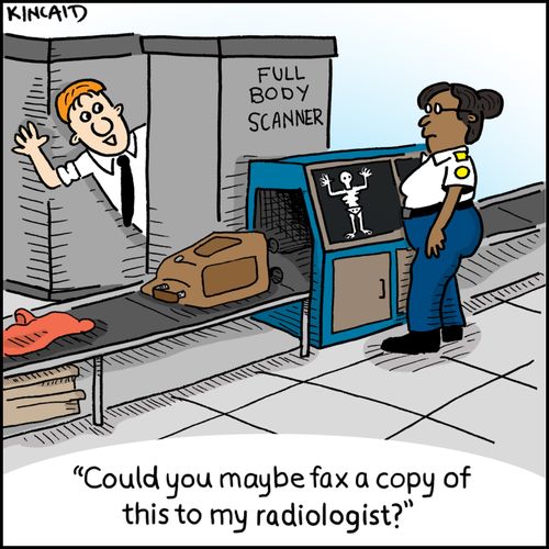 'Could you maybe fax a copy of this to my radiologist?' 