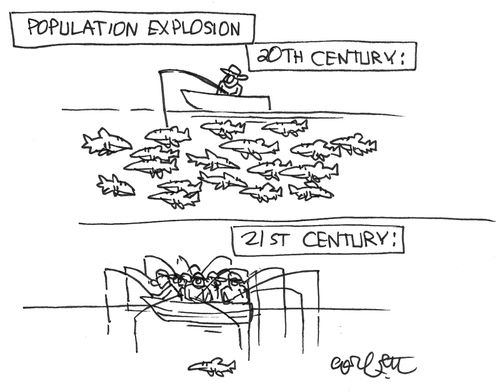 Population explosion: 20th century and 21st century.