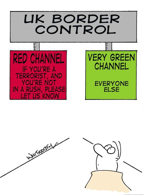 UK border controls relaxed.