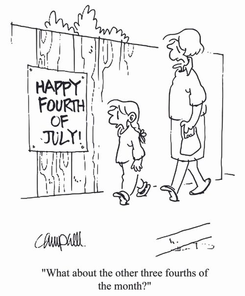 'What about the other three fourths of the month?'
