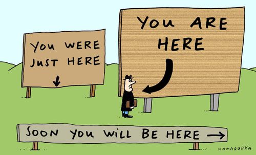 'Soon you will be here. . .'
