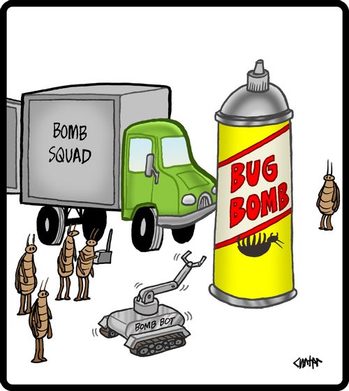 Bug bomb squad.