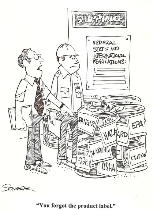 'You forgot the product label.'