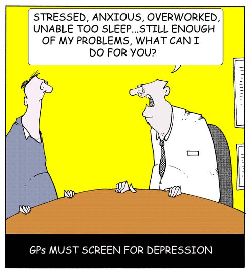 Doctors to screen for depression.