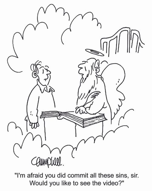 'I'm afraid you did commit all these sins, sir. Would you like to see the video?'