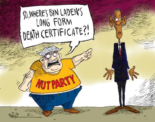 'So, where's Bin Laden's long form death certificate?!'