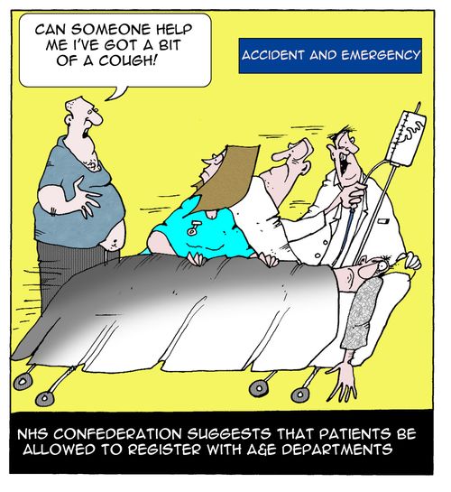 NHS Confederation suggest that patients be allowed to register with A&E Departments.