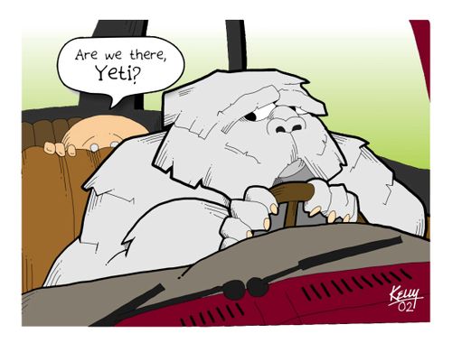 'Are we there Yeti?'