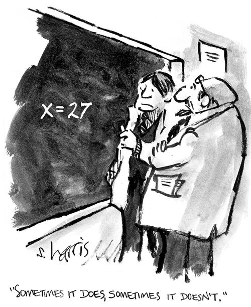 'Sometimes it does, sometimes it doesn't.'