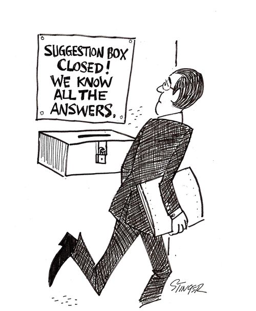 Suggestion box closed! - We know all the answers.