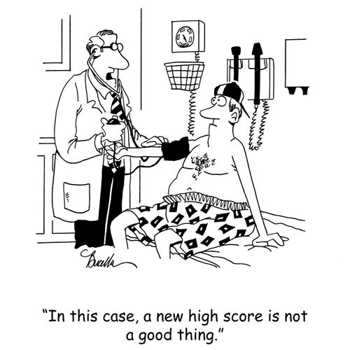 'In this case, a new high score is not a good thing.'
