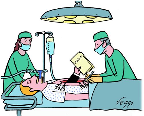 Medical lawsuits.