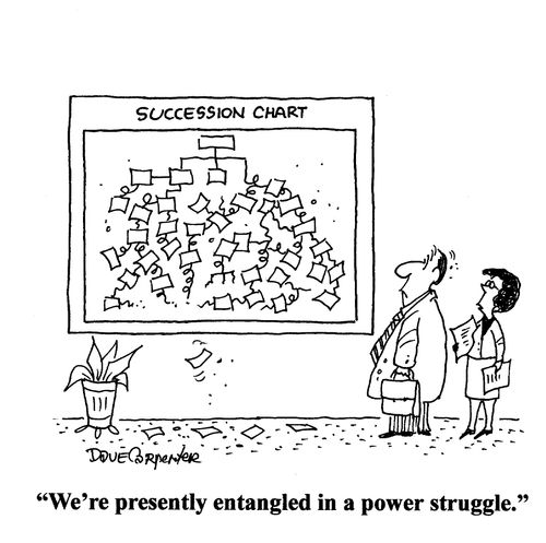 'We're presently entangled in a power struggle.'