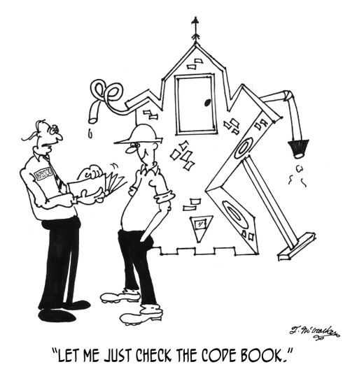 'Let me just check the code book.'
