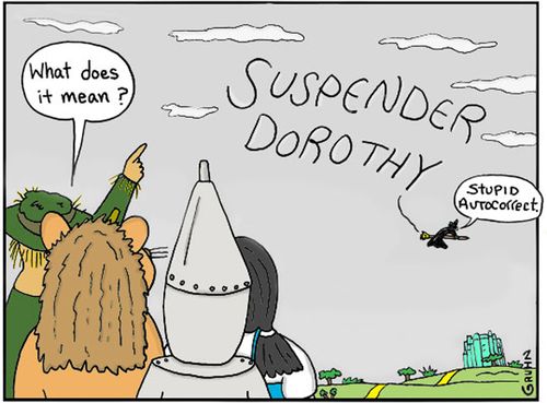 'Stupid autocorrect.'