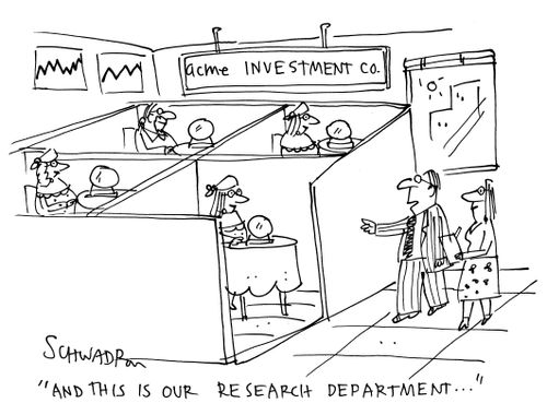 'And this is our research department...'