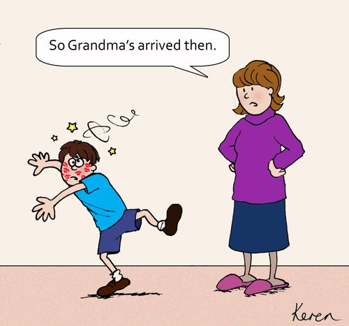 'So Grandma's arrived then.'