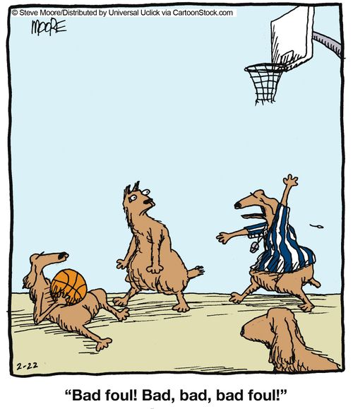 'Bad foul! Bad, bad, bad foul!'