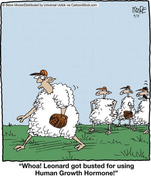 'Whoa! Leonard got busted for using Human Growth hormone!'