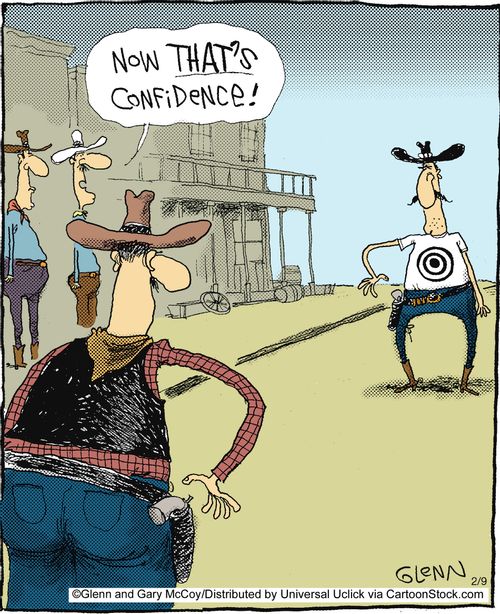 'Now that's confidence!'