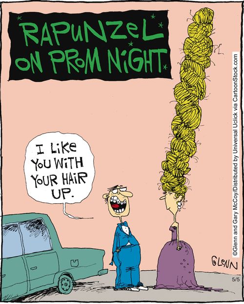Rapunzel on prom night.