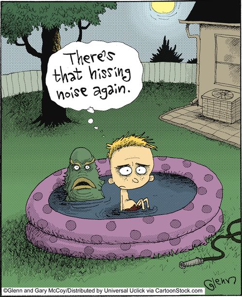 'There's that hissing again.'