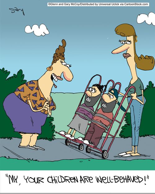 'My, your children are well-behaved!'