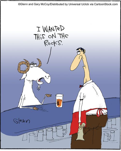 'I wanted this on the rocks.'