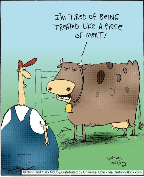 'I'm tired of being treated like a piece of meat.'