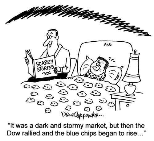 '...but then the Dow rallied and the blue chips began to rise...'