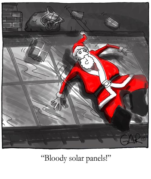 'Bloody solar panels!'