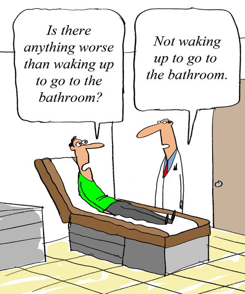 'Is there anything worse than waking and going to the bathroom?'