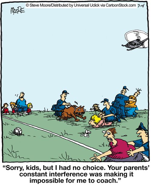 'Sorry, kids, but I had no choice. Your parents' constant interference was making it impossible for me to coach.'