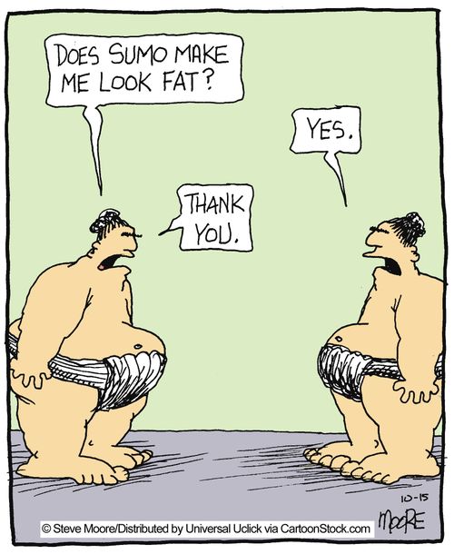 'Does sumo make me look fat?'