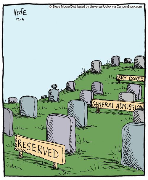 Gravestones.