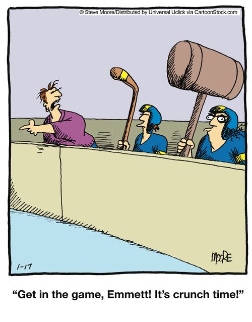 'Get in the game, Emmett! It's crunch time!'