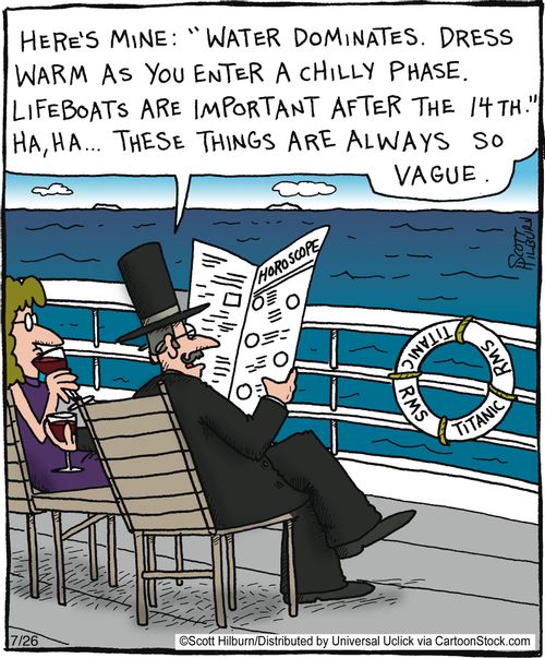 'Here's mine, water dominates, dress warm as you enter a chilly phrase...'