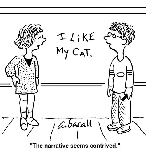 "The narrative seems contrived."