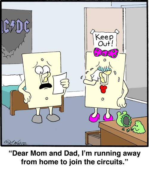 'Dear Mom and Dad, I'm running away from home to join the circuits.'