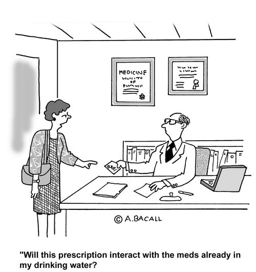 Will this prescription interect with the meds already in my drinking water?