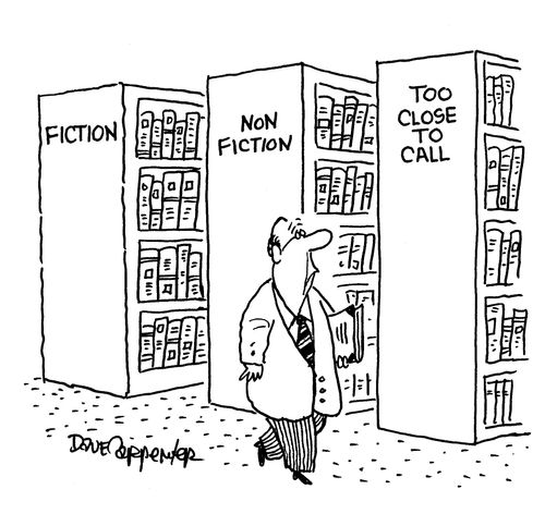 Fiction - Non Fiction - Too close to call.