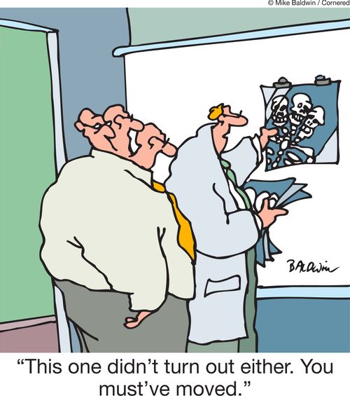 'This one didn't turn out either. You must've moved.'