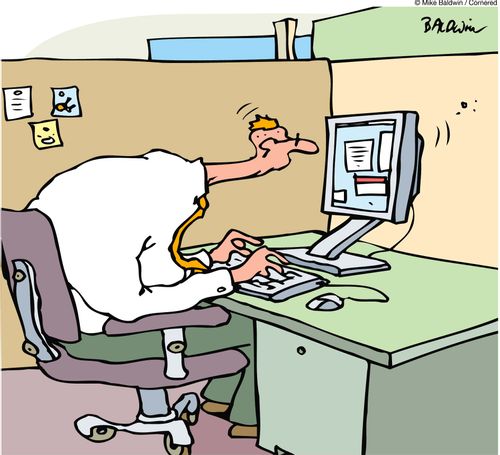 Computer neck.