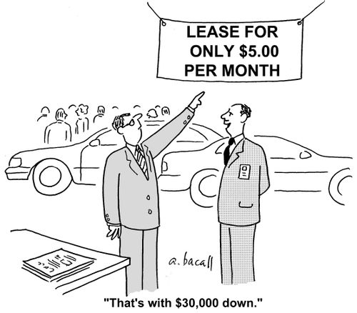 'Thats with $30,000 down.'
