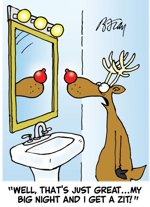 'Well, that's just great...my big night and I get a zit!'