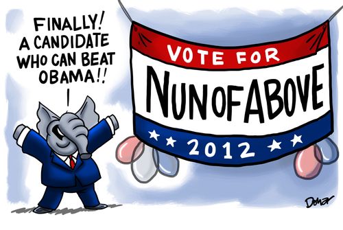 'Finally! A candidate who can beat Obama!'