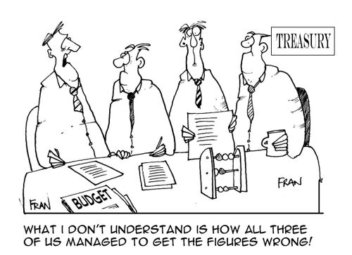 'What I don't understand is how all three of us managed to get the figures wrong!'